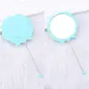 Espejo de mano de flor de rosa DIY, espejo de maquillaje de plástico portátil para mujer, espejo pequeño tridimensional con forma de rosa, disponible para venta al por mayor