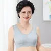 Roupa Íntima Confortável para Mães de Meia-Idade e Idosas, Sem Aro de Aço, Efeito Push-Up, Anti-Queda, Sutiã Estilo Colete, Costas Bonitas, Sutiã Esportivo de Tamanho Grande