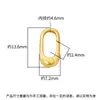 Conector de colgante de broche de presión cuadrado de plata de ley 925 práctico para collar pulsera enlace cierre de resorte para joyería de uso múltiple