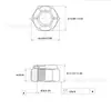 6 # ~1-1/2 Rosca Gruesa Rosca Fina Grado Americano 2 Galvanizada Tuerca de Seguridad de Nylon Grado 8.8 Grado Británico Tuerca Antiaflojamiento 10.9