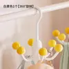 Gancho multifuncional para colgar ropa interior, tirantes, sombreros, gancho de almacenamiento giratorio de seis puntas estilo dopamina para uso doméstico, no requiere taladrar