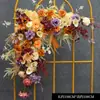 Casamento Triângulo Fileira de Flores Floresta de Flores Caminho do Casamento Bola de Flores Arco Decoração com Estacas de Madeira Canto das Flores Palco de Flores Fundo Flor
