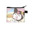Bolsa Transfronteriza Lindo Monedero Estampado de Sanrio Kulomi para Hombre y Mujer de Dibujos Animados Simple Repelente al Agua Bolsa de Almacenamiento