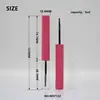 Em Estoque Tubo de Máscara de Cílios Vermelho/Vermelho Rosa Porta-Caneta Fosco Tubo Plástico Transparente Material de Embalagem Cosmética Venda Direta da Fábrica