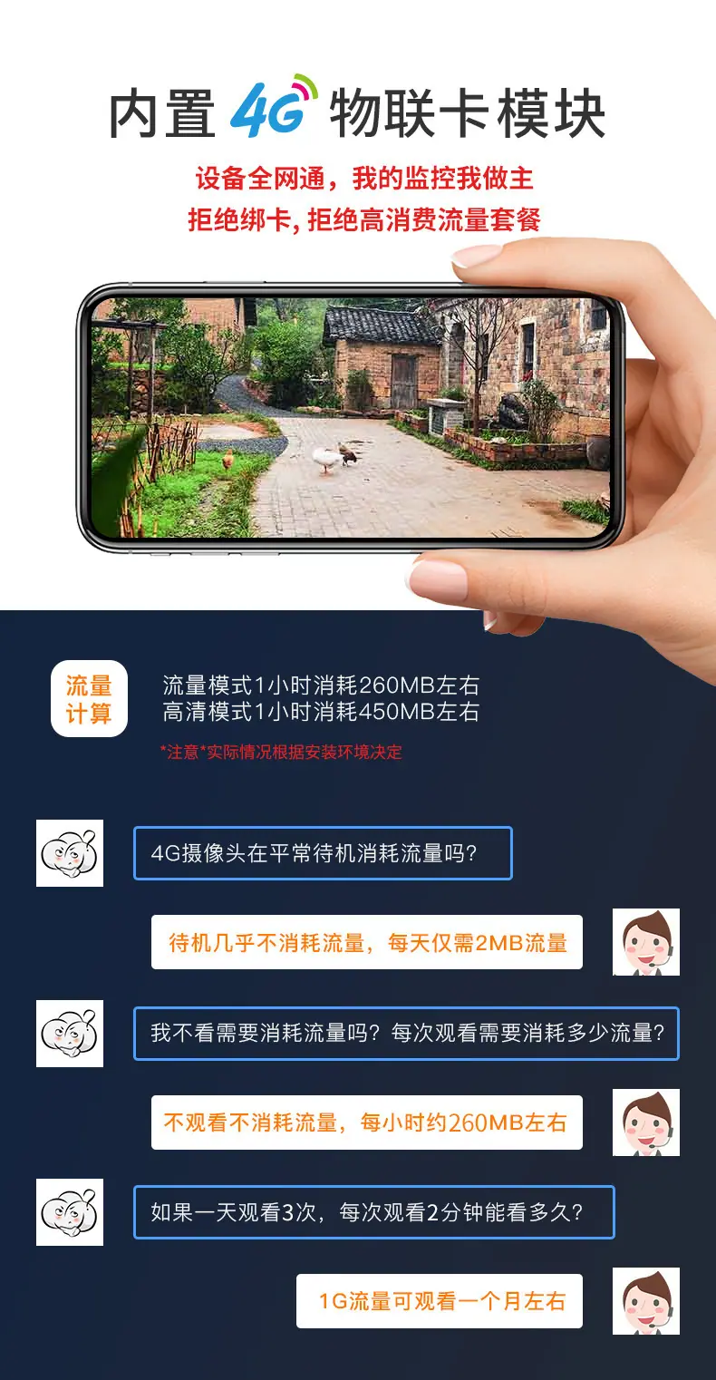 800万无线 WiFi双目摄像机 跨境4G太阳能监控4倍10
