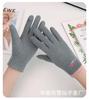 Guantes táctiles de otoño e invierno para amantes de hombres y mujeres, para exteriores, forrados de vellón, resistentes al viento, cálidos, de terciopelo, lindos, para ciclismo, deportes de frío