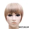 Peluca multicolor de patillas y flequillo para mujer, venta al por mayor transfronteriza, fibra sintética francesa sin costuras, flequillo natural