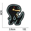 Pegatina de tela bordada Xiaotian Manwei, parche bordado de dinosaurio de dibujos animados, parche para planchar, parche bordado de Iron Man, microsello
