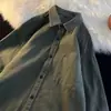 Camisa Blanca de Manga Larga de Algodón Puro, Corte Holgado, Estilo Americano de Peso Pesado, Formal de Oficina para Hombre, Camisa Fresca Casual Estilo Japonés