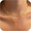 Collar de Hueso de Serpiente Dorado Transfronterizo Europeo y Americano con 26 Letras para Hombre, Microincrustado, Estilo Hip-Hop Simple, Gargantilla de Diseño de Nicho