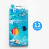 Lápices de Colores Solubles en Agua de 24 Colores para Bocetos, Set de Papelería para Dibujo con Lápices de Colores de 12 Colores para Estudiantes de Arte, En Stock, de Madera