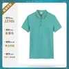 Camisas Polo de Algodão Puro de Alta Qualidade, Roupas de Trabalho, Camisetas de Manga Curta de Seda Gelada para o Verão, Camisas Culturais para Grupos, Logo Impresso Personalizado