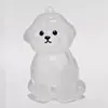 Caixa de Armazenamento de Cabelo Transparente para Filhote Fofo Pingente Cápsula de Bola de Pelo Animal Decoração Caixa de Poeira Comemorativa Brinquedos de Coleção