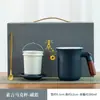 Taza de Agua Personalizada con Logo Taza de Cerámica con Tapa Separación de Té y Agua Taza de Burbujas Gran Capacidad Taza Personal para Beber
