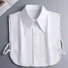 Cuello Puntiagudo Grande Versátil Estilo Coreano para Mujer, Adecuado para Otoño, Invierno y Primavera, Se Puede Combinar con Suéteres, Sudaderas, Camisas Casuales, Cuello Falso Puntiagudo