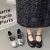 Zapatos planos Mary Jane de estilo francés con lazo, adecuados para combinar con faldas, nuevo modelo de verano 2026