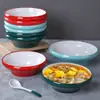 Imitación de Porcelana de Melamina Plato Grande para Chucrut y Pescado Olla Caliente Picante Plato Grande para Sopa Restaurante Mao Xuewang Plato Comercial para Sopa de Carne Hervida