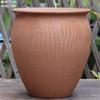 Vaso de Flor Carnudo Cerâmica Vermelha Queimada Simples Sem Esmalte Calibre Grande Pilha Antiga Tubo Alto Simples Respirável Pote para Bougainvillea Rosa de Pátio