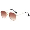 Nuevas gafas de sol europeas y americanas para mujer, con montura geométrica cuadrada de metal, gafas de moda de metal, gafas de sol clásicas transfronterizas, gafas de sol de moda para hombre.