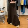 Elegante y estiloso falda de punto para mujer, nuevo modelo de otoño e invierno, súper atractiva, falda larga acampanada engrosada, la popular falda de sirena de este año