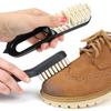Cepillo de Gamuza 2 en 1 para Tenis, Descontaminación y Limpieza, Cepillo de Goma para Zapatos, Artículos de Cuero para Espacios de Pared, Zapatos de Cuero, Cepillo para Cuidado de Zapatos de Gamuza