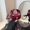 Bolsas de Nicho de Luxo para Mulheres, Nova Moda Primavera 2026 Bolsa de Ombro Transversal, Bolsa Mini Cor Sólida em Formato de Coração para Mulheres