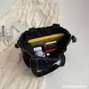 Bolsa Jeans para Mulheres 2026 Novo Estilo Coreano Bordado de Cereja Grande Capacidade Bolsa Saco para Estudantes Femininas Bolsa de Ombro Casual