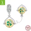 Yinziyun Original Plata de Ley S925 Chapada en Oro Joyería Accesorios Transfronterizo Corazón Abeja Pulsera DIY Cuentas