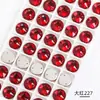 Yiwu Mayoreo Hebilla Plana Redonda Superior Accesorios de Costura Decoración de Bodas Accesorios Hechos a Mano Diamante de Cristal Cosido a Mano Fondo Plano Doble Agujero