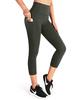 AliExpress Europeo y Americano Nuevo Cintura Alta Ajustado Transpirable Elástico Estampado Negro Pantalones con Bolsillos Leggings para Niñas
