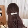 Pente Grampo de Cabelo com Laço de Bolinhas Simples 2026 Nova Moda Elegante Fofo Pente de Cabelo Sem Costura Pente Reverso Acessório de Cabelo