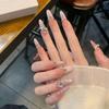 Atmosfera Doce Caneta de Gelo Penetrante Olho de Gato Rosa Arte de Unha Avançada Nova Pasta de Unha Unha Postiça Arte de Unha Pura Feita à Mão Usar Unha