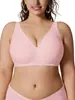 Sujetador cruzado de Amazon sin costuras, cuello en V, talla grande, estampado de leopardo, sin varillas, con efecto push-up y elevación, hecho de tela de seda helada, para mujer