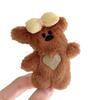 Grampo de cabelo de urso de pelúcia fofo estilo coreano, grampo de cabelo com franja de bico de pato, grampo de cabelo, chapéu de outono e inverno, alto valor de cor