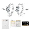 Pendientes de Plata de Ley S925 con Moissanita para Mujer, Pendientes Simples y Versátiles, Aros Chapados en Oro, Accesorios para Orejas al Por Mayor