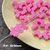 Dulce Genial BarbieGugubi Mengli Serie Rosa Negra Bolígrafo Corazón Flor Acrílico Hecho a Mano DIY Accesorios Materiales