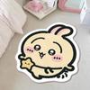 Alfombra Linda de Expresión de Dibujos Animados para Dormitorio, Junto a la Cama, Alfombra Linda, Cachemira Engrosada, Felpudo, Alfombra para Piso de Sofá de Sala de Estar
