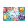 Tela de fondo de Pascua, impresa en alta definición con conejos, huevos de colores y globos, para decoraciones del festival de primavera