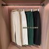 Pantalones de cáñamo Old Qian Feng Ya, transpirables, refrescantes, adelgazantes, de tencel, de cintura alta, rectos, de microbanana, de pierna ancha, para mujer, de verano, Y0511J