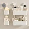 Caja de Almacenamiento de Pared Cesta de Almacenamiento para Baño Cesta de Almacenamiento para Cebolla y Jengibre de Cocina Estante de Almacenamiento de Pared sin Perforaciones para Lavabo