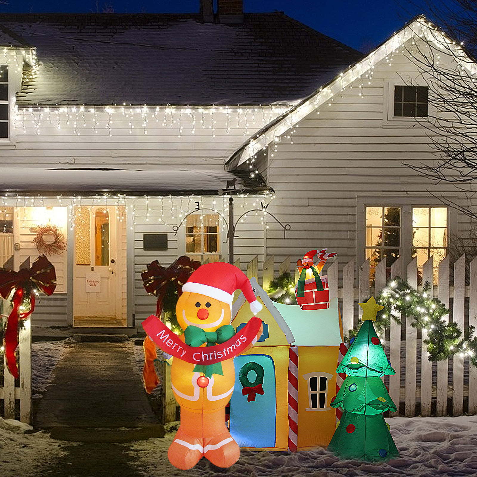 Lighted Inflatable Gingerbread