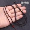 Cordão pingente de jade simples fino corda pendente de jade corda de corrente homens e mulheres ajustar corda de pescoço tecido à mão atacado