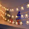 Luzes Solares Personalizadas com Enfeites de Natal Lâmpadas de Fio de Cobre Estilo Acampamento ao Ar Livre Atmosfera Cordão de Luz Colorido Luzes Decorativas de LED