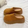 Sandalias sin cordones de suela gruesa y punta cerrada para mujer, nueva colección de otoño 2026, zapatos slip-on de moda, zapatos planos de plataforma