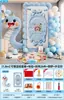 Conjunto de Decoração de Festa de Aniversário Temático de Cobra Rosa para Um Ano, Painel de Parede de Pelúcia, Decorações com Balões, Placa de KT