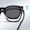2208 Montura ovalada pequeña TR90 tres en uno montura de gafas magnética gafas de sol de moda lente magnética lente plana venta al por mayor