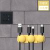 Organizador de Cables de Silicona para Escritorio Autoadhesivo sin Clavos Fijo Hebilla Organizadora de Cables de Datos y Carga Almacenamiento Enrollador de Cables Anti-Enredo