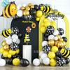 Nuevo Set de Cadena de Globos Amarillo Negro Abeja Fiesta de Cumpleaños Decoración de Vacaciones Arreglo Set de Cadena de Globos