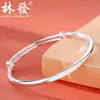 Yilu tem o seu Bracelete de Prata 9999 feminino design de nicho ins pulseira jovem pulseira de prata esterlina maciça ornamentos de prata