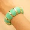 Pulseras Abiertas de Resina Colorida Europeas y Americanas, Pulseras de Resina Irregulares Geométricas Manchadas, Accesorios de Mano Exagerados Transfronterizos para Mujeres